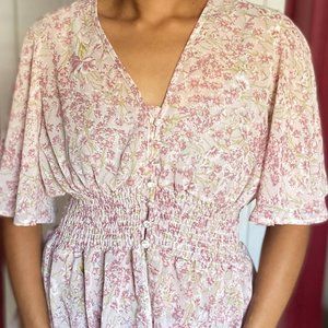 Toby and Olive Floral Blouse Top XL
